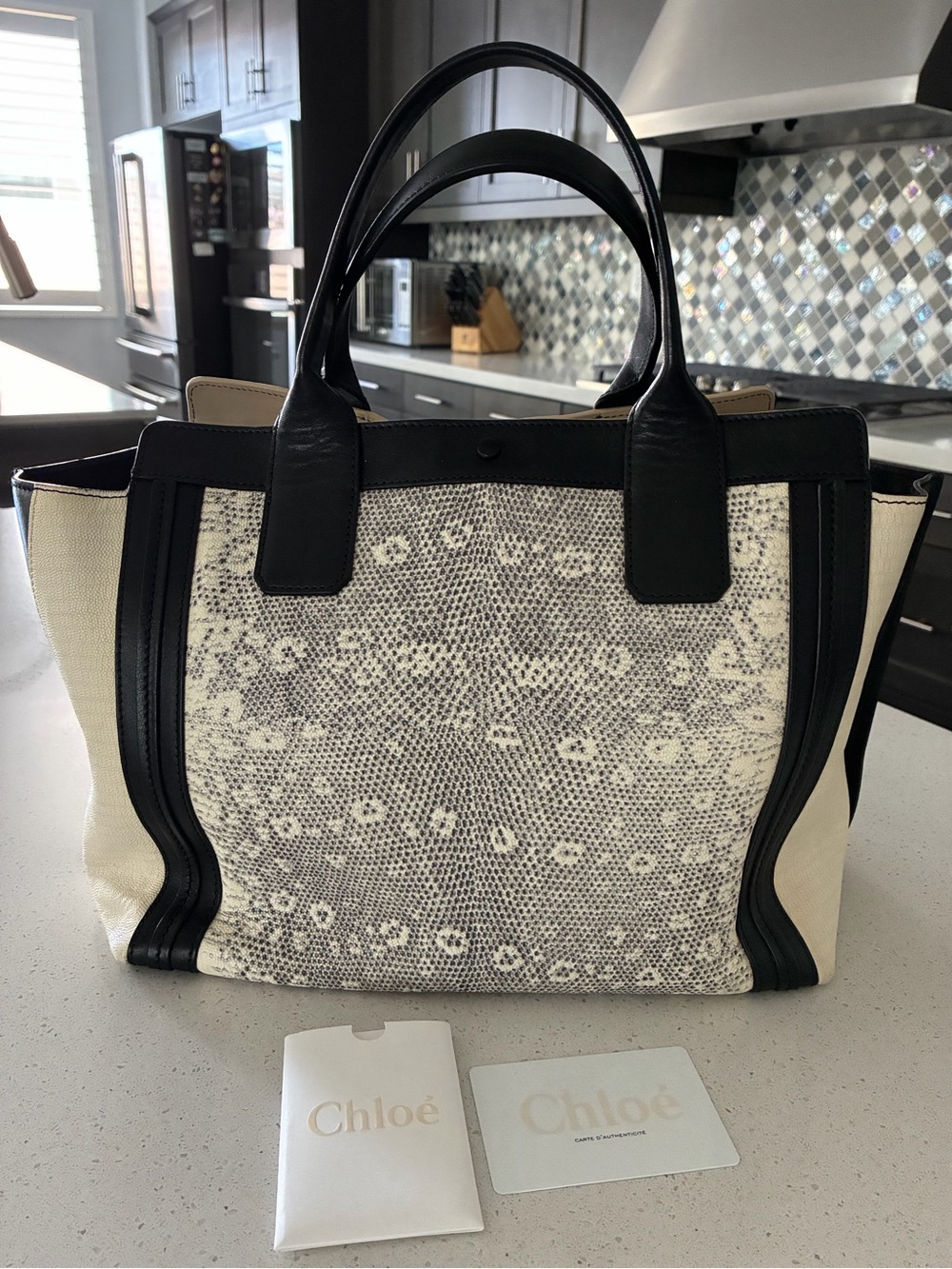 Chloé Allison Embossed Tote – Excellent Condition